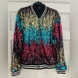 Sequin jacket - perfect for Taylor Swift ERAS Tour.